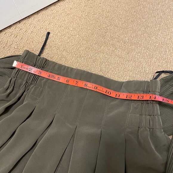 Vintage Wide-Leg Tie Pants Green – S - Picture 13 of 13